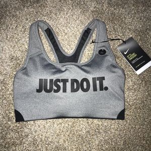 Gray Nike Sports Bra